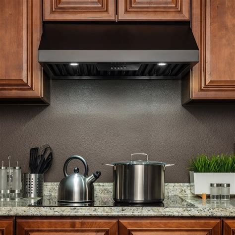 akdy under cabinet black stainless steel push range hood|range hoods uk.